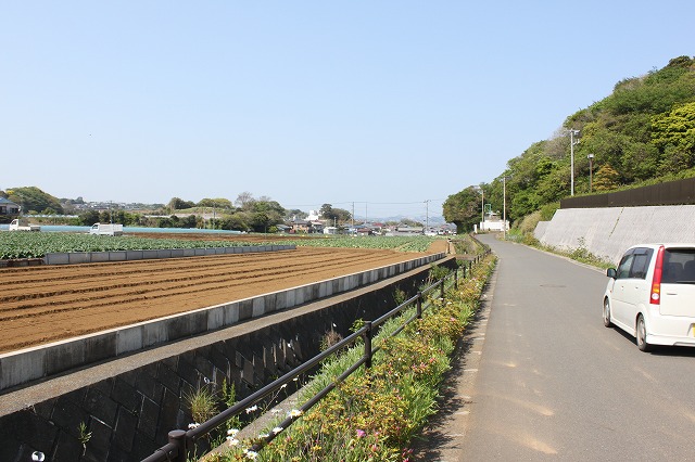 三浦海岸、「XJAPAN hideのお墓参り」のどかな道